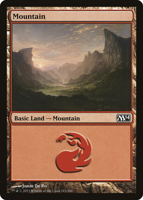 Mountain (243) (M14-243) - Magic 2014 Foil
