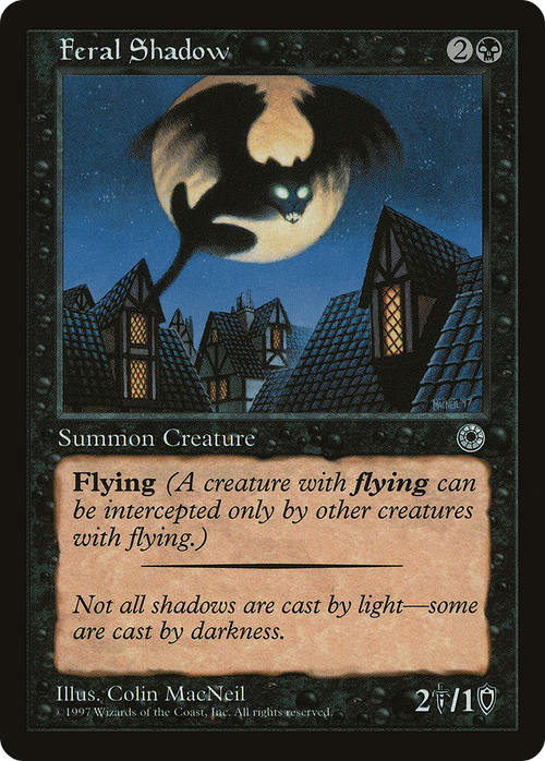 Feral Shadow (Reminder Text) (POR-) - Portal