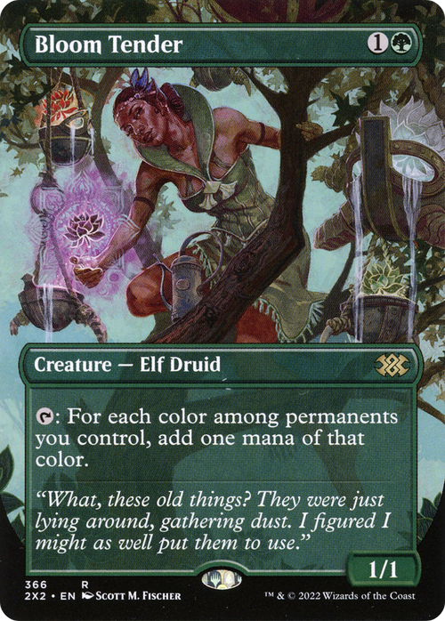 Bloom Tender (Borderless) (2X2-366) - Double Masters 2022 Foil