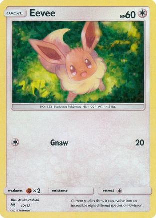 Eevee - 12/12/12  - Holofoil McDonalds Promos 2019 - Promo