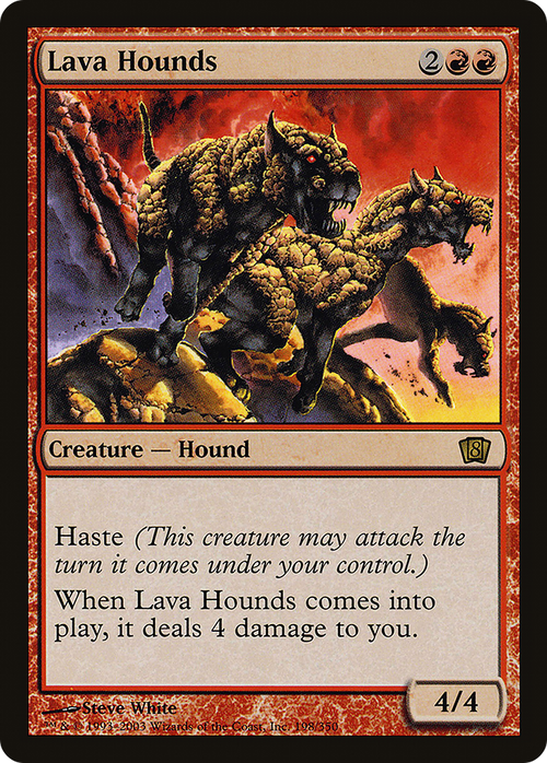 Lava Hounds (8ED-198) - 8th Edition