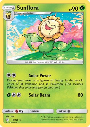 Sunflora 008  SM  Cosmic Eclipse - Rare