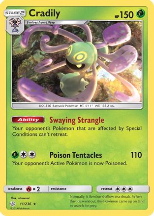 Cradily  SM  Cosmic Eclipse - Rare