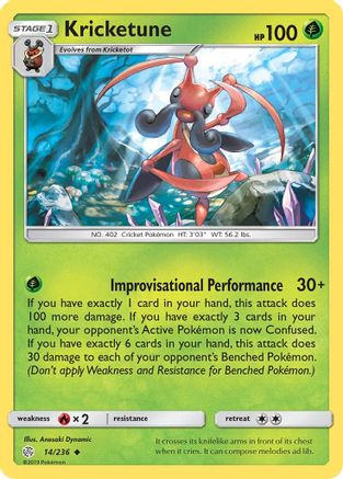 Kricketune/236  SM  Cosmic Eclipse - Uncommon