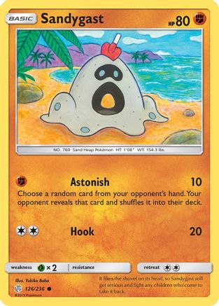Sandygast  - Reverse Holofoil SM  Cosmic Eclipse - Common