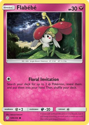 Flabebe 149/236  SM  Cosmic Eclipse - Common