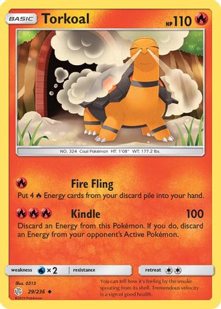 Torkoal/236  SM  Cosmic Eclipse - Uncommon
