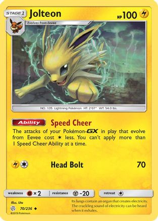 Jolteon 070  SM  Cosmic Eclipse - Uncommon