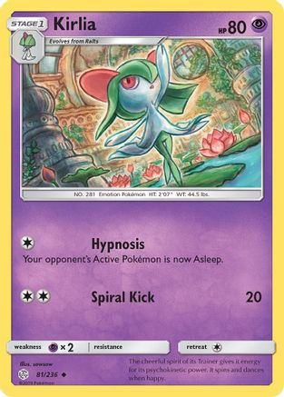 Kirlia 081  SM  Cosmic Eclipse - Uncommon