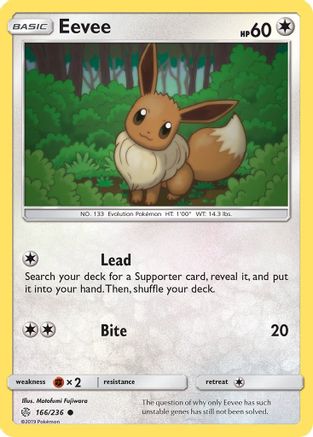 Eevee 166/236  SM  Cosmic Eclipse - Common