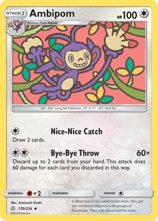 Ambipom  SM  Cosmic Eclipse - Uncommon