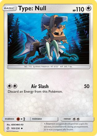 Type: Null 183  - Reverse Holofoil SM  Cosmic Eclipse - Uncommon