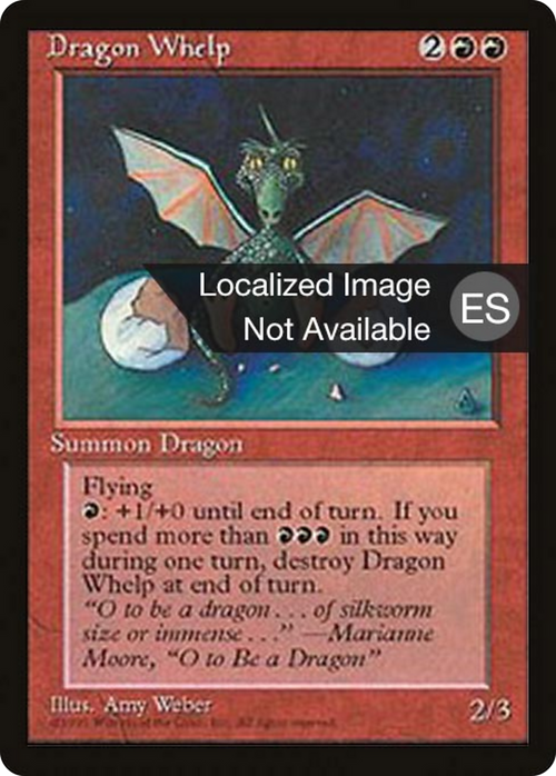 Dragon Whelp (4BB-) - Fourth Edition Foreign Black Border