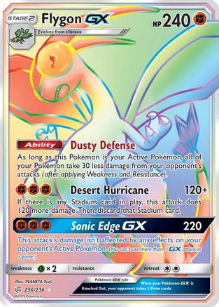 Flygon GX (Secret)  - Holofoil SM  Cosmic Eclipse - Secret Rare