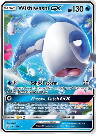 Wishiwashi GX 063  - Holofoil SM  Cosmic Eclipse - Ultra Rare