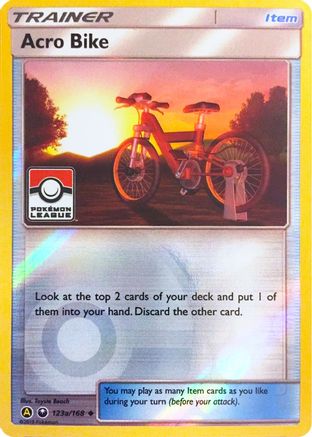 Acro Bike (Pokemon League) 123a/168  - Reverse Holofoil League & Championship Cards - Promo