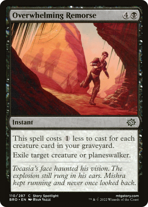Overwhelming Remorse (BRO-110) - The Brothers' War Foil