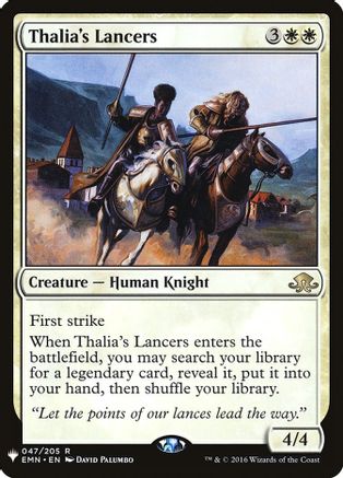 Thalia's Lancers (LIST-047/205) - The List Reprints