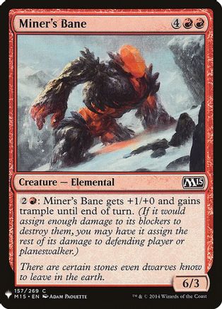 Miner's Bane (LIST-157) - The List Reprints