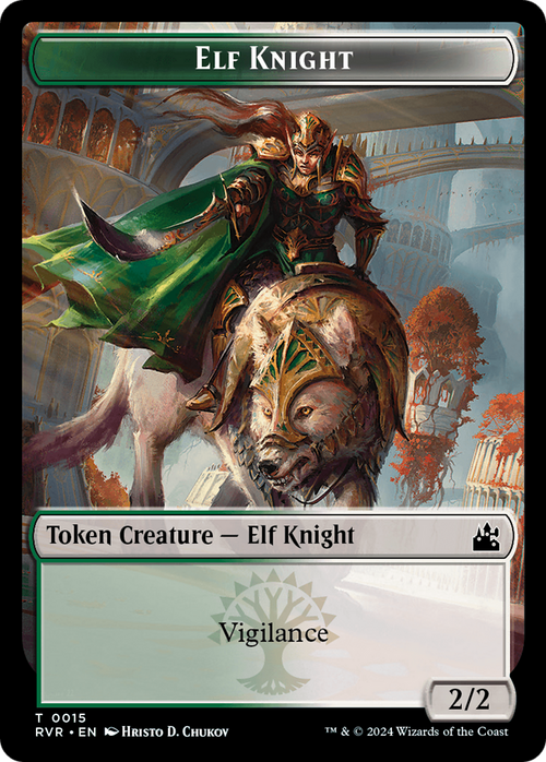 Elf Knight (TRVR-015) - Ravnica Remastered Tokens Foil