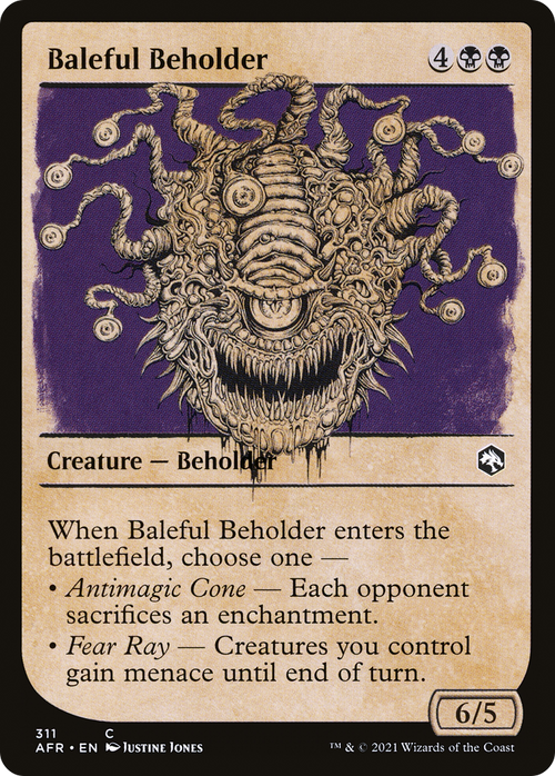 Baleful Beholder (Showcase) (AFR-311) - Adventures in the Forgotten Realms: (Showcase) Foil