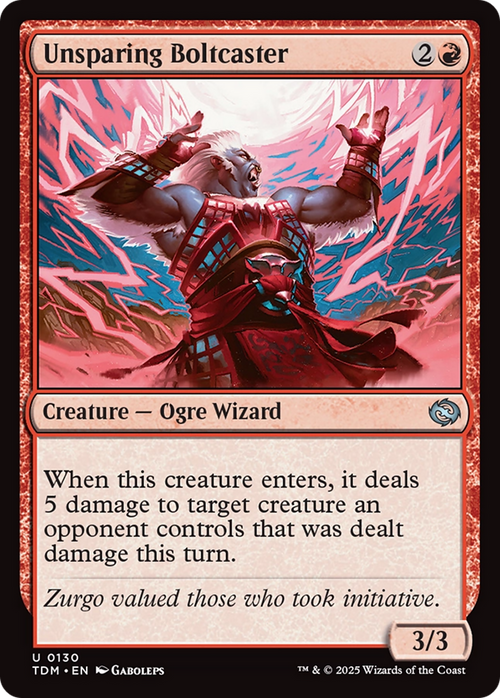 Unsparing Boltcaster (TDM-130) - Tarkir: Dragonstorm Foil