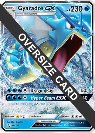 Gyarados GX - SM212 (SM Black Star Promo)  - Holofoil Jumbo Cards - Promo