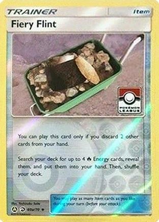 Fiery Flint (Pokemon League) 60a/70  - Reverse Holofoil League & Championship Cards - Promo