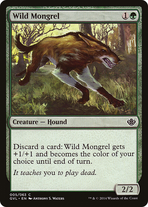 Wild Mongrel (DD3-005) - Duel Decks Anthology: Garruk vs. Liliana