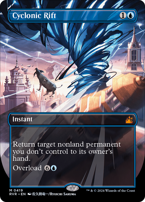 Cyclonic Rift (Anime Borderless) (RVR-419) - Ravnica Remastered Foil