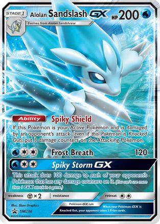 Alolan Sandslash GX - SM236  - Holofoil SM Promos - Promo