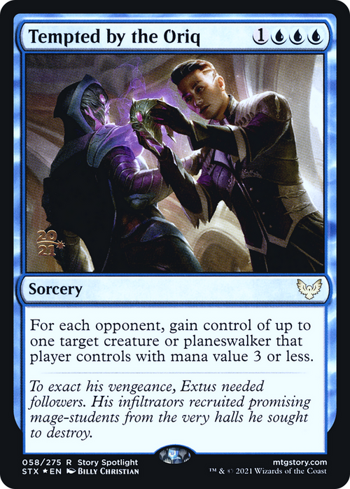 Tempted by the Oriq (PRE-58S) - Strixhaven: School of Mages Promos Foil