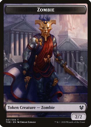 Zombie // Satyr Double-Sided Token (THB-7 // 9) - Theros Beyond Death Tokens Foil