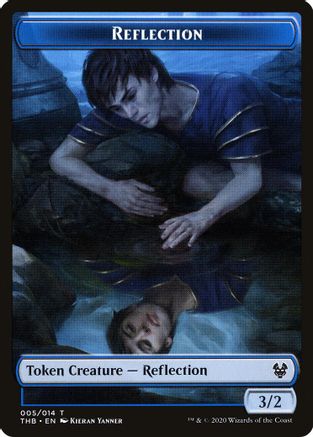 Reflection // Satyr Double-Sided Token (THB-5 // 9) - Theros Beyond Death Tokens Foil