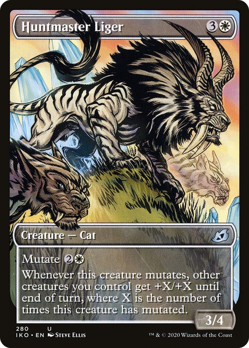 Huntmaster Liger (Showcase) (IKO-280) - Ikoria: Lair of Behemoths: (Showcase)
