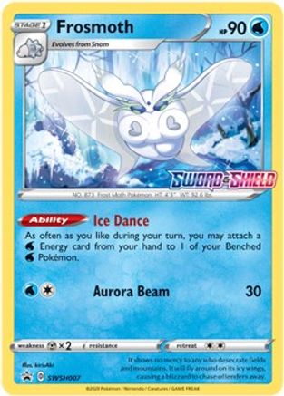 Frosmoth - SWSH007 (Prerelease)  - Holofoil SWSH Sword & Shield Promo Cards - Promo