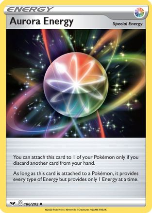 Aurora Energy 186  - Reverse Holofoil SWSH01 Sword & Shield Base Set - Uncommon