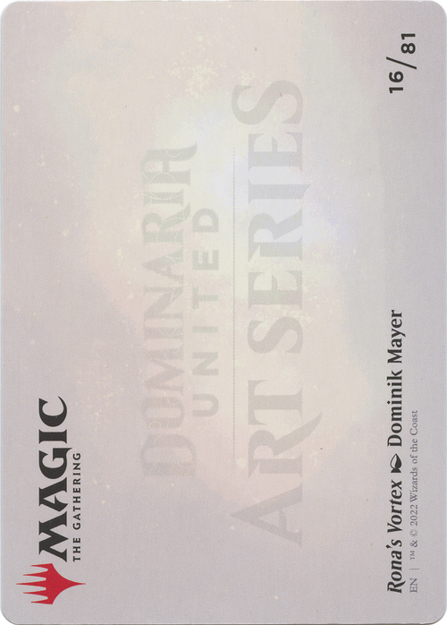 Rona's Vortex // Rona's Vortex (ADMU-016) - Dominaria United Art Series (Borderless) Foil