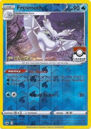 Frosmoth (League Challenge) [1st Place] 064/202  - Reverse Holofoil League & Championship Cards - Promo