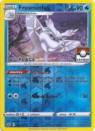 Frosmoth (League Challenge) [2nd Place] 064/202  - Reverse Holofoil League & Championship Cards - Promo