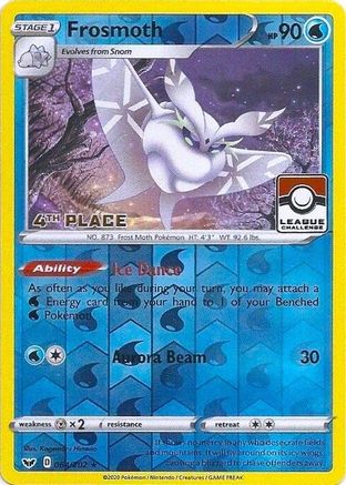 Frosmoth (League Challenge) [4th Place] 064/202  - Reverse Holofoil League & Championship Cards - Promo
