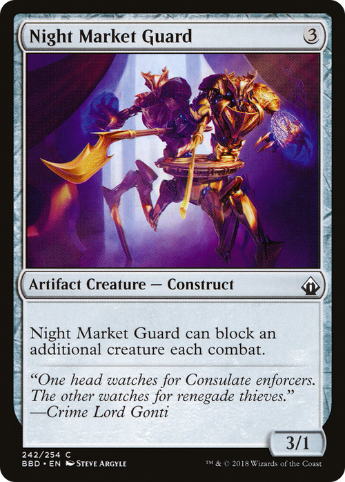 Night Market Guard (BBD-242) - Battlebond Foil