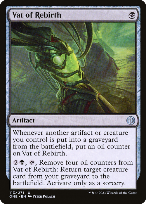 Vat of Rebirth (ONE-113) - Phyrexia: All Will Be One Foil