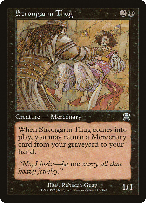 Strongarm Thug (MMQ-165) - Mercadian Masques Foil