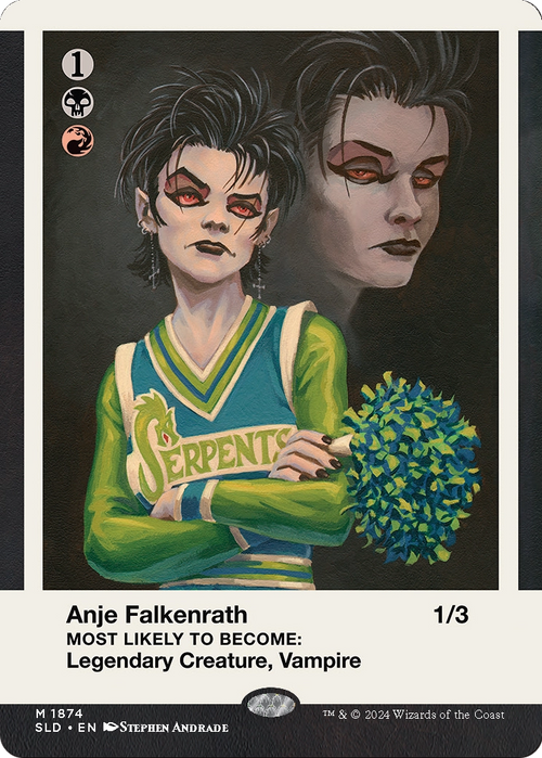 Anje Falkenrath // Anje Falkenrath (SLD-1874) - Secret Lair Drop (Borderless) Foil