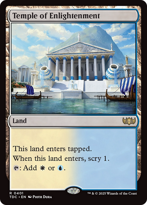 Temple of Enlightenment (TDC-401) - Commander: Tarkir: Dragonstorm