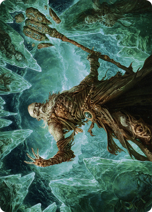 Draugr Necromancer // Draugr Necromancer (ASKHM-022) - Art Series: Kaldheim (Borderless)