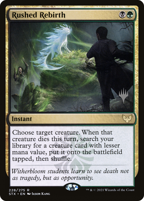 Rushed Rebirth (PPSTX-228P) - Strixhaven: School of Mages Promos Foil