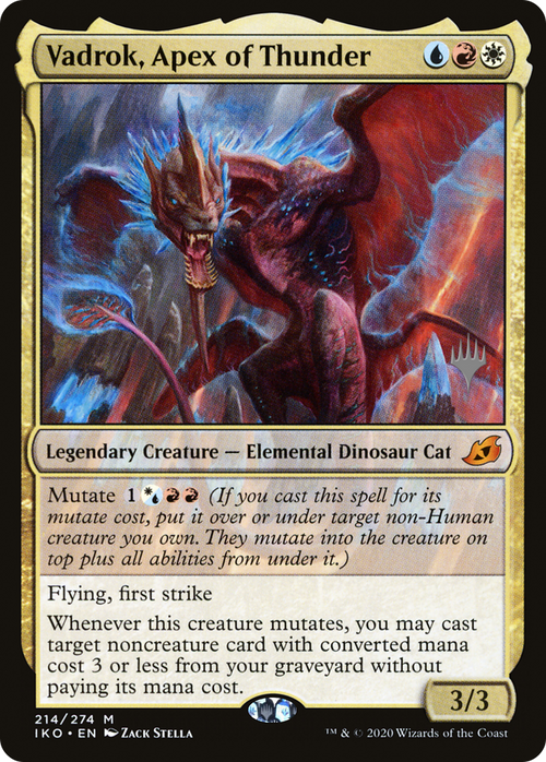 Vadrok, Apex of Thunder (PPIKO-214P) - Ikoria: Lair of Behemoths Promos Foil