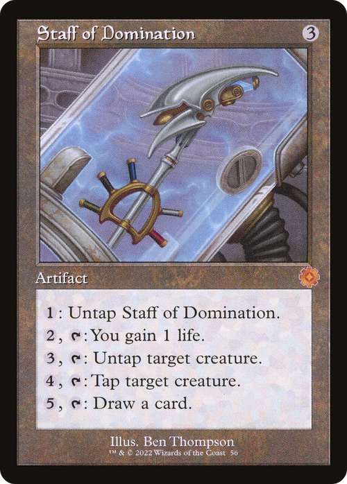 Staff of Domination (BRR-056) - The Brothers' War Retro Artifacts